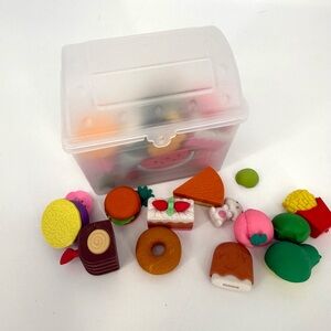 Colorful Food Eraser Set for Kids